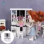 1 / 12 Nhà Búp Bê Thu Nhỏ Tủ Rửa Chậu Rửa Nội Thất Tủ Mini Trang Trí Giả Vờ Chơi Mô Phỏng Đồ Chơi Nội Thất