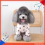 Áo sơ mi chó dài tay co giãn in hình trái tim mùa thu mùa hè cho chó nhỏ vừa Quần áo chó con dễ thương cho Chihuahua Schnauzer Trang phục thú cưng nhẹ cho mèo và chó Thú cưng