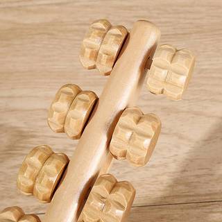 ELBBKG 10 Bánh Xe Bằng Gỗ Con Lăn Thư Giãn Tay Massage Dụng Cụ Vòm Tay Cầm Máy Mát Xa Cho Mặt Ne Đầu Chân Bấm Cơ Thư Giãn Mới