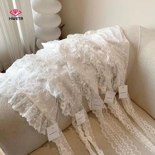 HWETR Hàn Quốc Ren Tam Giác Khăn Trùm Đầu Phong Cách Phương Tây Hỗn Hợp Chồng Lên Tam Giác Khăn Nửa Thân Váy Mông Rèm Nữ