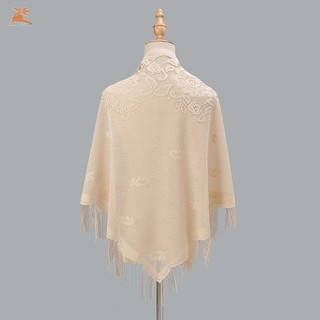 Khăn tam giác tua rua Nylon thoáng khí - Rỗng ruột dành cho nữ