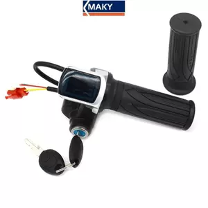 Bộ tăng tốc MAKY 36V48V cho xe đạp điện và xe tay ga điện, tích hợp màn hình LED