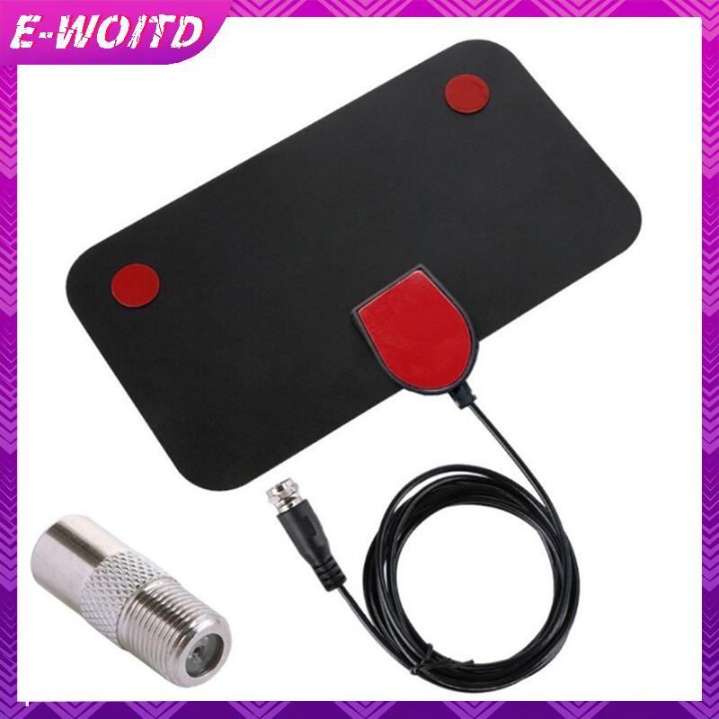 Ăng-ten TV E-WOITD HDTV DVB-T2 Flat HD Kỹ Thuật Số Trong Nhà Khuếch Đại Phạm Vi 50 Dặm TVFox E-WOITD