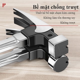 Búa đóng đinh nguyên khối búa sừng dê có từ tính mạnh khe cắm đinh chuyên đóng nhổ