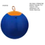 Bóng chăn dắt chó 18 Inch bơm hơi có nắp tay cầm – Đồ chơi huấn luyện làm dịu bền bỉ cho các giống lớn Bóng tập thể dục và chơi chủ động cho chó
