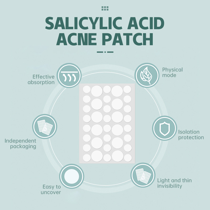 【Roshy】36 miếng/tờ Trị mụn Miếng dán trị mụn Miếng dán Chăm sóc da Axit Salicylic