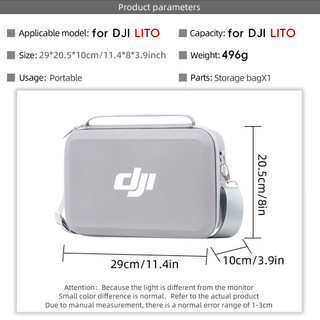 Dành cho túi đựng DJI LITO 1 / X1, RC 2 điện kép có màn hình điều khiển từ xa, hộp tích hợp máy đơn, hộp đựng máy bay không người lái đeo vai Lito 1