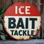 CIFbuy 2D Metal Ice Fishing Sign, Rust Tackle Shop Billboard, Man Cave Wall Art Quà tặng Halloween