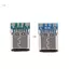 Shas 2x Mini USB Type-C Hàn Cổng Nữ 16 Pin Cổng Sạc Thay Thế Sửa Chữa USB