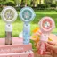 Quạt cầm tay Mini cầm tay LACYESUK, Quạt làm mát máy tính để bàn có thể sạc lại di động nhẹ, Pin sạc phun sương mịn Máy tính để bàn cầm tay Quạt làm mát sử dụng kép cho 5V300mAh