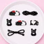 Set Charm Hello Kitty Đen Xinh Cute Trang Trí Dép Crocs,, Phụ Kiện DIY Dễ Thương Nhựa Cao Cấp Bền Đẹp