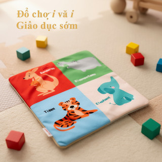 Hộp Khăn Giấy Cho Bé Đồ Chơi Vải Mềm Cảm Giác Nhăn Giấy Mọc Răng Kéo Đồ Chơi Trẻ Sơ Sinh Học Tập