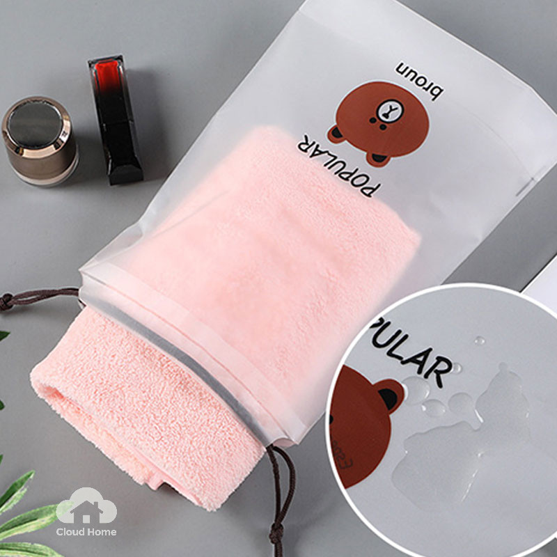 Túi đựng khăn mặt, túi dây rút, túi đựng tất, đồ lót, túi du lịch dày, túi treo đựng đồ.