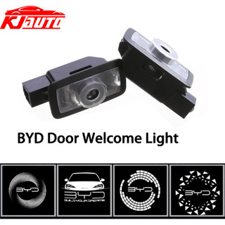 Đèn chào mừng cửa ô tô BYD - Đèn LED máy chiếu ống kính thủy tinh HD cho BYD Atto 3 Dolphin D1 E6 Seal U Han Sealion Tang Song Plus [Chỉ phù hợp với cửa chính hãng với đèn nhà máy.]