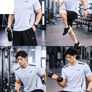 Đồ Bộ Quần Áo Thể Thao Nam Mùa Hè Chất Thun Lạnh Co Giãn 4 Chiều Gía rẻ  016