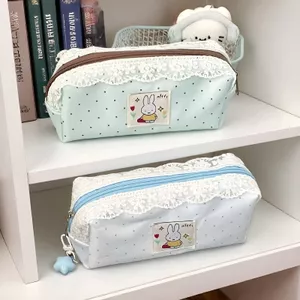 Tươi Miffy Thỏ Hộp Đựng Đơn Giản kt Mèo Trang Điểm Sinh Viên Dung Tích Lớn Xuất Hiện Văn Phòng Phẩm Na26.4.27