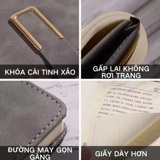 A5 Da PU Notebook Bộ Quà Tặng Bút Kim Loại Nạp Lại Bìa Cứng Tạp Chí Văn Phòng Họp Người Lập Kế Hoạch