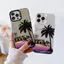 Ốp Lưng Cho OPPO A5X A3 A96 A95 A76 A74 A60 A58 A57 A53 A38 A18 A17 A16 A15 A7 A5 Reno 14 13 12 11 10 Pro 8 7Z 8Z 6 Mạ Acrylic IMD Case Motif Cây Dừa CYIM333