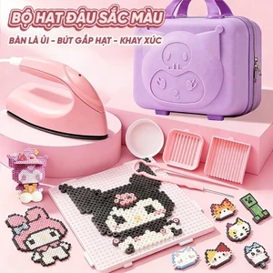 Bộ hạt xếp 2.6mm đồ chơi xếp hình pixel DIY combo đầy đủ bàn ủi khuôn bảng ghép sáng tạo