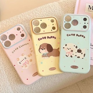 Phim Hoạt Hình Dễ Thương Chó Con Mèo Silicon Mềm Ốp Lưng Điện Thoại iPhone 17Promax 17Pro 16 15 14 13 12 Pro Max 16Plus 11 Chống Sốc Nữ Điện Thoại Di Động