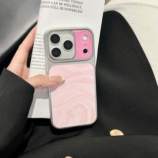 Ốp điện thoại Acrylic họa tiết gợn sóng nước mạ điện cho iPhone 17Promax 13 14 15 16 Pro Max Vỏ điện thoại di động nam nữ chống sốc