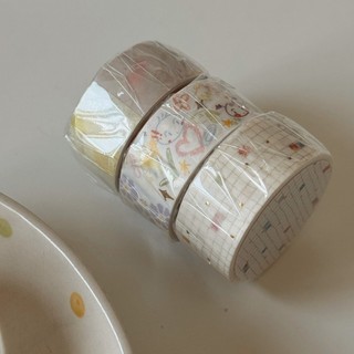 Washi tape bản nhỏ Princess ép kim gold foil