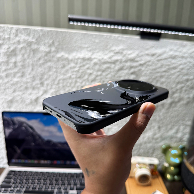 Dành Cho Honor Magic 8 Pro 7 Pro 6 5 Honor GT Pro Win RT 200 100 90 X60 Pro “Mực Cá Voi ” Da Mỏng Cảm Giác Mờ Nửa Vỏ Điện Thoại PC Chống Sốc / 90 GT X60i Alpha Plan Ultra