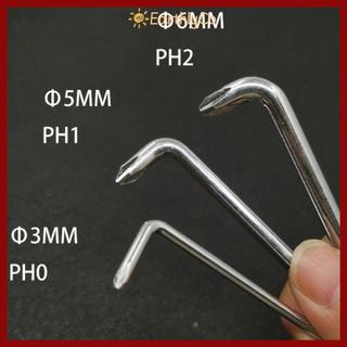 [Giao hàng từ Việt Nam] Bộ tuốc nơ vít EARTHLYCO 3 cái / bộ Tay ngắn uốn cong khuỷu tay cầm tay PH0 PH1 PH2 Hai đầu