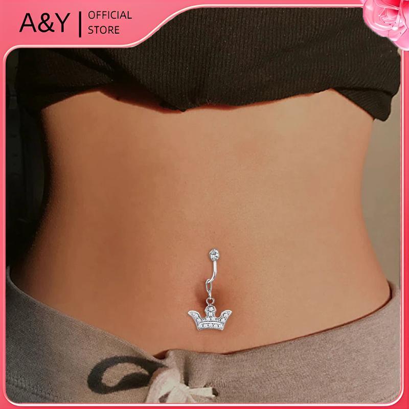 A & Y 1 Vòng Nút Bụng Giả Bụng Xuyên Thái Kẹp Trên rốn Không Rốn Giả Cướp Biển Bướm Sụn Bông Tai Kẹp Trang Sức Cơ Thể Quà Tặng.