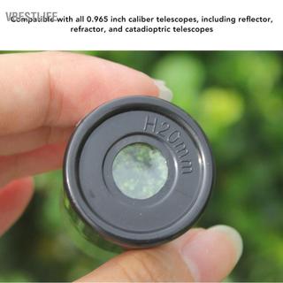 VBESTLIFE ASHATA 0.965 Inch H20mm Barlow Ống kính Thị kính Quang học cho Kính viễn vọng Thiên văn Trường nhìn 35 ° M28.6 Chủ đề ASHATAbo6re34gm1