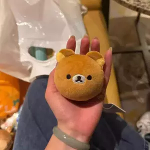 Khuyến nghị điều tốt đẹp Nhật Bản dễ thương Rilakkuma Plush Pinch Bánh bao Gấu tự đóng chậm Đồ chơi giải nén sáng tạo cho bạn bè QRFT