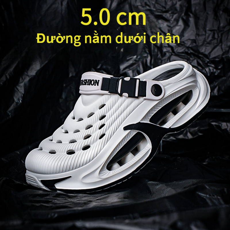 【COD】Dép nam 2 trong 1 đế dày Chống trượt Dép đi biển Kháng khuẩn Khử mùi Đa năng hai kiểu đi