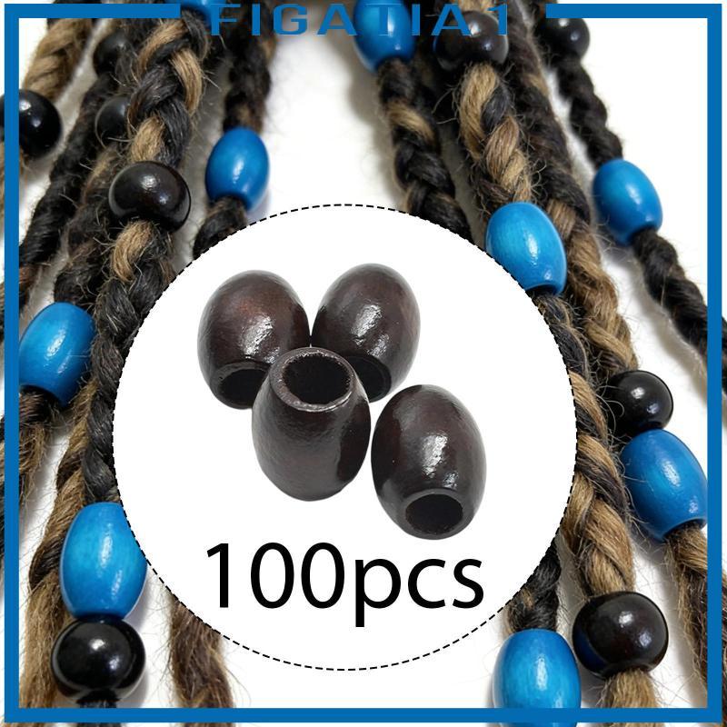 100 Miếng Lỗ Lớn Hình Bầu Dục Hạt Gỗ Thủ Công Phụ Kiện Miếng Đệm Mặt Dây DIY Thích Hợp Cho Vòng Tay Dây Chuyền Tóc Trang Trí Nhà Cửa Quà Tặng