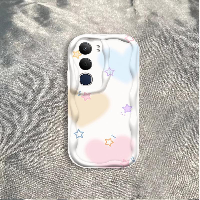 Thích hợp cho điện thoại thông minh VIVO Y19S Pro Y29 3D TPU mềm nơ tình yêu Vỏ điện thoại chống sốc