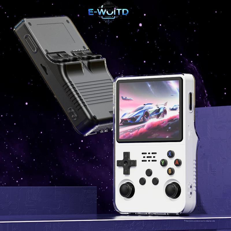 E-WOITD 1 Cái Trong Suốt Cầm Tay Chơi Game Vỏ Bảo Vệ Tích Hợp TPU Mềm Cho R36s Vỏ Bảo Vệ E-WOITD