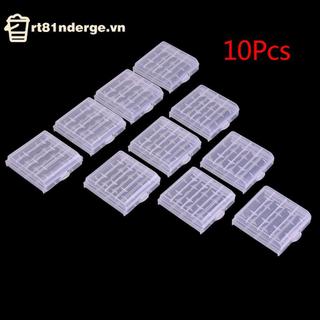 Ge 10x Hộp Đựng Nhựa Hộp Bảo Quản Cho Pin AA AAA Có Thể Sạc Lại n