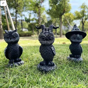 Halloween Mèo Tượng Mèo Đen Tượng Nhỏ Gothic Nhà Tượng Nhỏ Lý Tưởng Cho Những Người Yêu Mèo