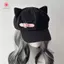 MJnmc Tai Mèo Nữ Bông Tai Kẹp Gothic Gothic Gothic Gothic Beret Y2K Bé Gái Steampunk Punk Dây Kéo Handmade Mũ Chống Nắng Mũ Mới