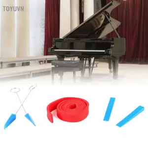 Toyuvn Công cụ điều chỉnh đàn piano Tay cầm bằng kim loại Tay cầm thoải mái Cao su Tắt tiếng Hoạt động dễ dàng để sửa chữa nhạc cụ