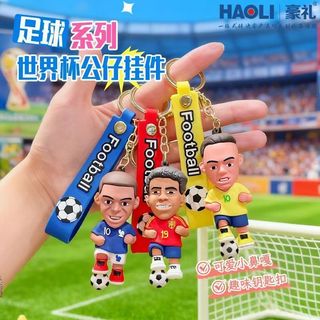 Móc khóa hình tượng ngôi sao bóng đá World Cup 2026, món quà xe hơi và đồ chơi thời thượng