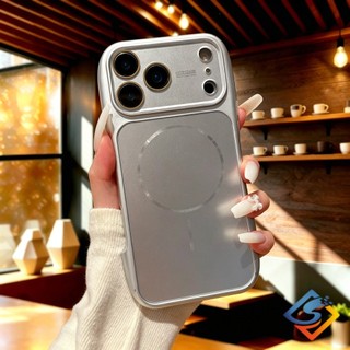 Ốp Điện Thoại Dark Cherry Slim Eo AG Matte Cho iPhone 17 Pro Max 13 14 15 16 Pro Max Khung Mềm Vỏ Từ Tính Chống Sốc Chống Rơi Có Bảo Vệ Ống Kính