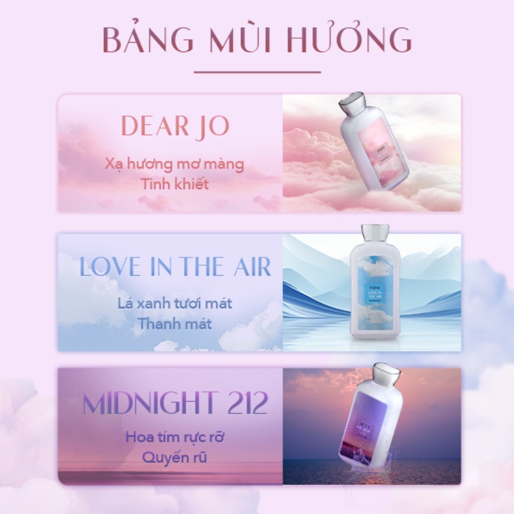 Sữa Tắm Hương Nước Hoa Mine Perfumed Shower Gel Thơm Quyến Rũ Hỗ trợ Dưỡng Ẩm Và Dưỡng Sáng Da 470/750g