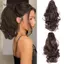 AqToCna Kẹp Trong Sóng Đuôi Ngựa Vuốt Kẹp Tóc Dài Tổng Hợp Xoăn Pony Dành Cho Nữ Dịp Đặc Biệt AqToCna