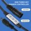 Bộ điều khiển từ xa Mini 12A 12V-24V Bộ điều chỉnh độ sáng cho dải băng LED Bộ điều khiển đơn sắc
