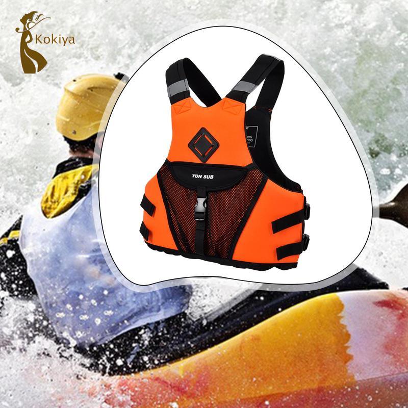 Áo phao phản quang Áo Vest dành cho người lớn có thể điều chỉnh phao hỗ trợ cho công viên nước Thuyền Kayak Lướt thuyền buồm