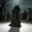 Linh hồn| Bộ sưu tập bóng tối Tượng 3d In Hình Nữ Hoàng Chết Và Bóng Tối Grim Reaper Hình Nhựa Cặp Đôi Điêu Khắc Ma Quái Trang Trí Halloween Cho Máy Tính Để Bàn Kệ Sách Trang Trí Để Bàn