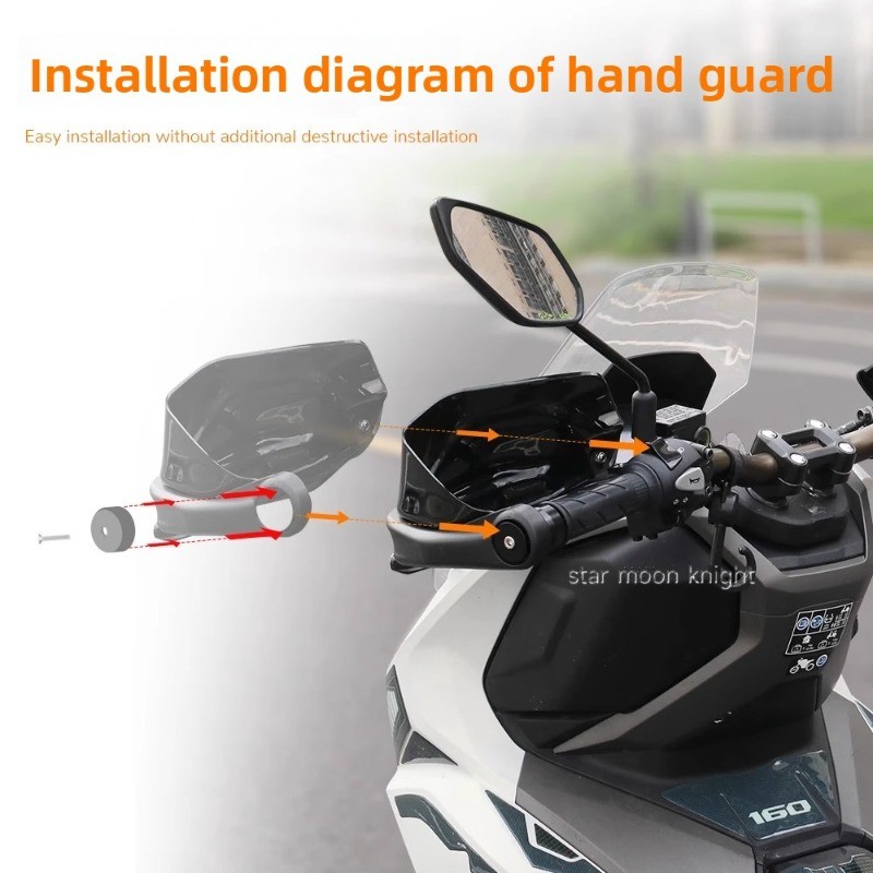 DÀNH CHO ZONS 368E 368D 368M 368K Xe Máy Handguard Tay Lái Kính Chắn Gió Phanh Đòn Bẩy Bảo Vệ Tay Bao