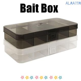 Hộp đựng bánh răng câu cá ALMA1 Luya, Hộp mồi treo 5 lưới, Dụng cụ câu cá bằng nhựa trong suốt Câu cá