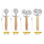 Tay Cầm Bằng Gỗ Thép Không Gỉ PIZZA Cắt Con Lăn Hai Đầu Cắt Bánh Xe Đơn PIZZA Bánh Máy Chủ Bánh Nhà Bếp Đa Năng 4FU6
