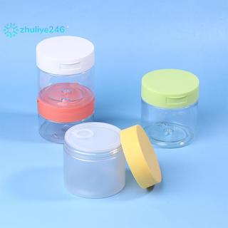 < zhuliye246 > Bình tẩy trang 200-350ml có lọ đựng trong suốt tròn Chai rỗng miệng rộng nắp chai Bảo quản Kem dưỡng da đẹp